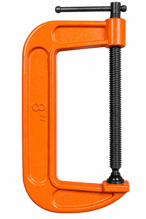 Prensa Tipo C 8 Pulgadas para Carpintería y Metal