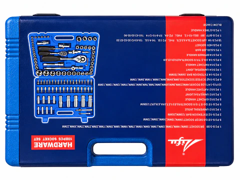 Juego de Dados y Accesorios Lifu 108 Piezas Métrico SAE y Torx