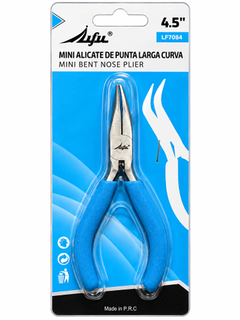 Alicate Mini de Punta Curva Lifu 4.5 Pulgadas LF7084
