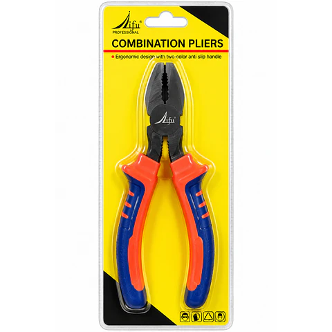 Alicate Universal Lifu con Mango Antideslizante Bicolor