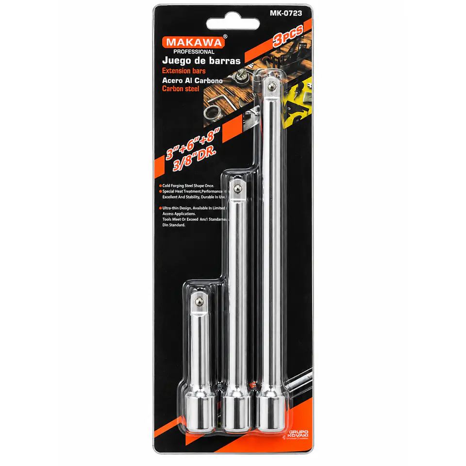 Juego de Extensiones para Dados Makawa MK-0723 3/8 3 Piezas 1