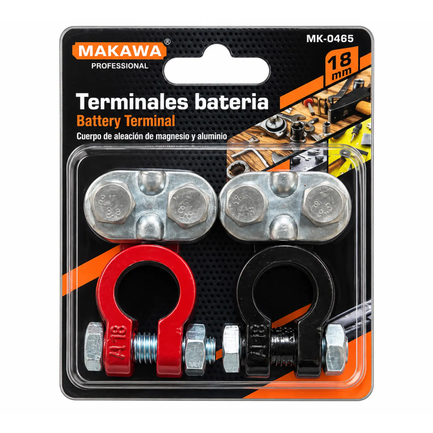 Juego de Terminales de Batería Makawa MK-0465 18 mm 1