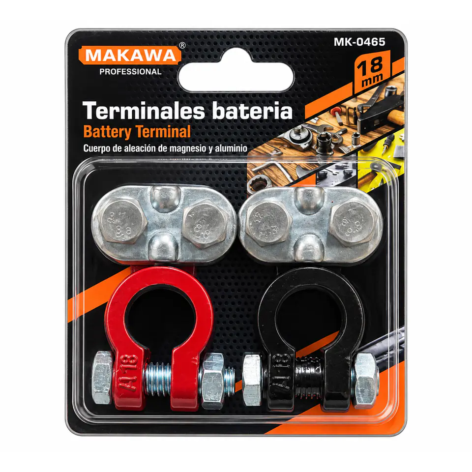 Juego de Terminales de Batería Makawa MK-0465 18 mm 1