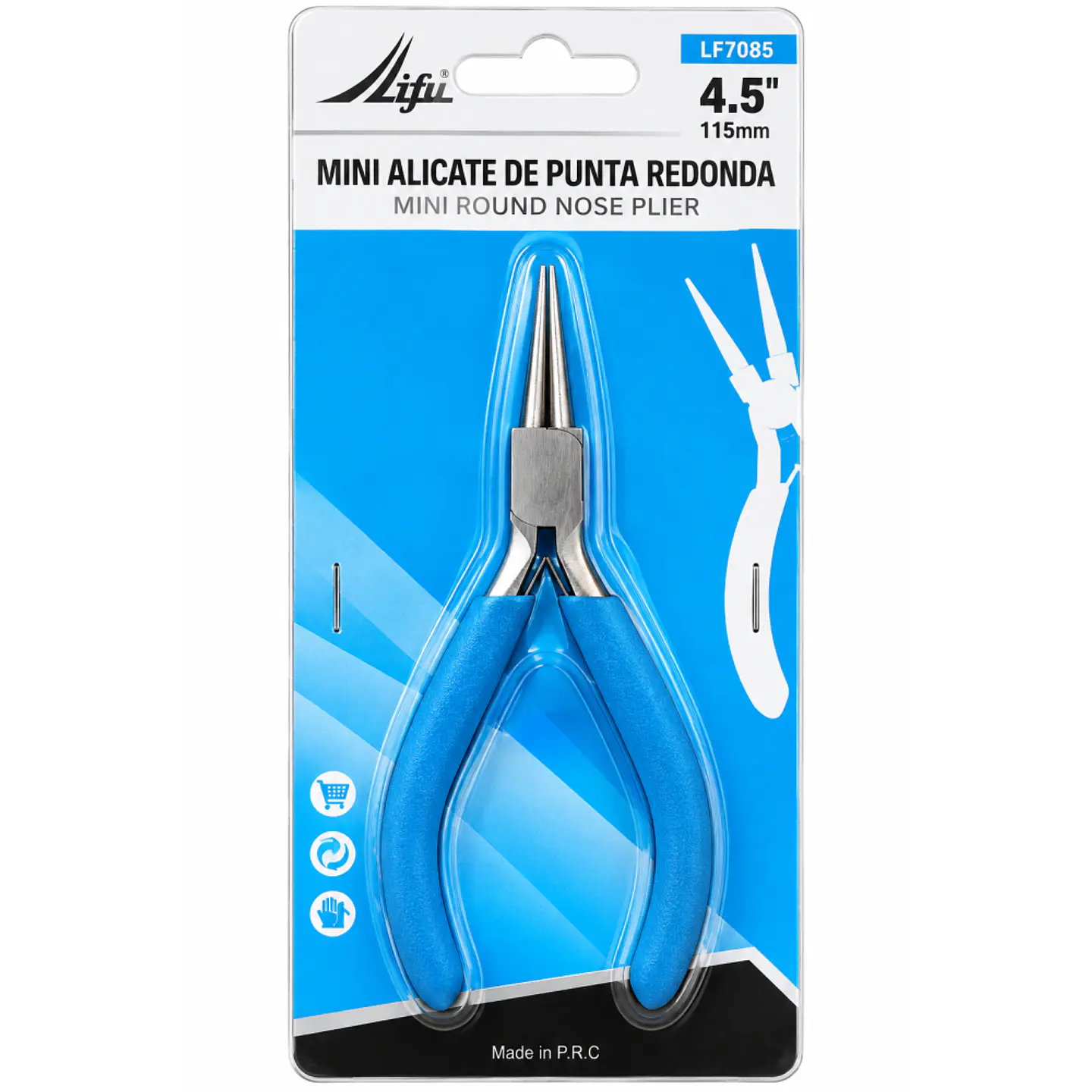 Mini Alicate de Punta Redonda Lifu LF7085 4.5 Pulgadas 115 mm 1