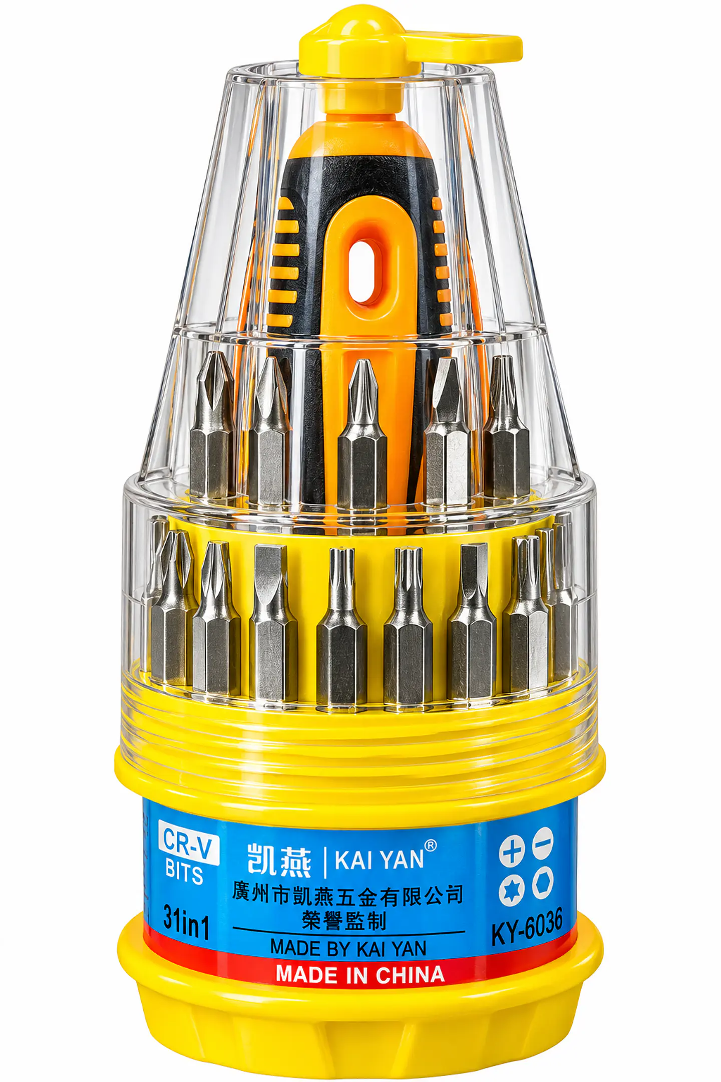 Juego de Destornillador y Puntas Kai Yan KY-6036 31 en 1 1