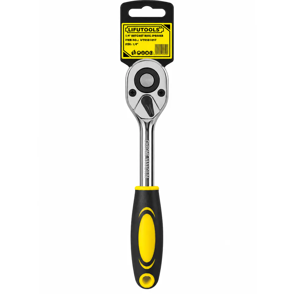 Llave de Chicharra Reversible Lifutools LFT0501097 1/4 Pulgada 1