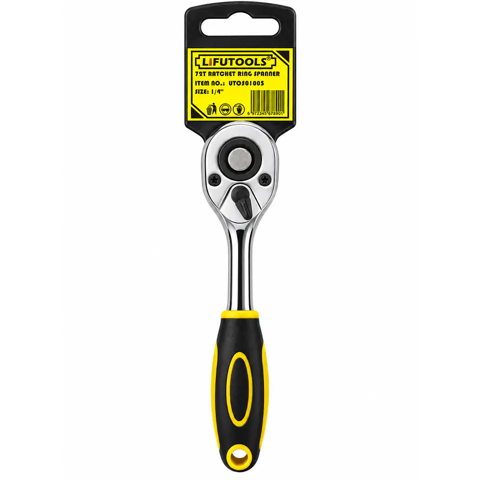 Llave de Chicharra Lifutools WT0501005 1/4 Pulgada 72 Dientes 1