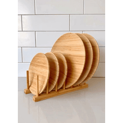 Organizador platos Bambú