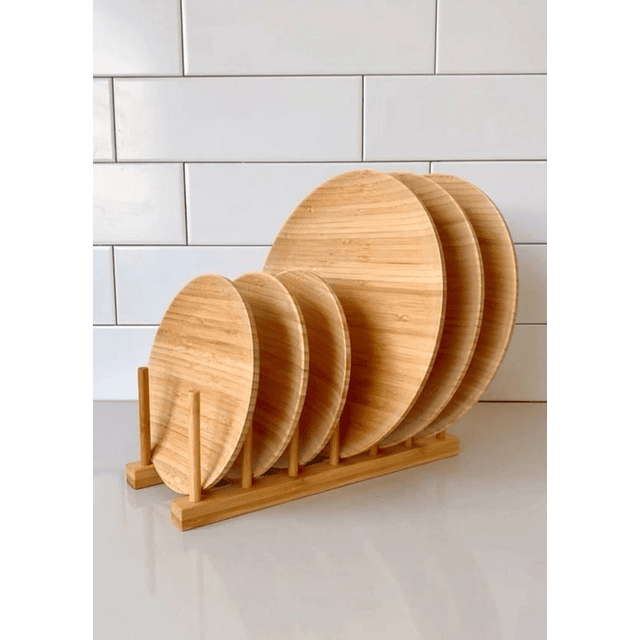 Organizador platos Bambú