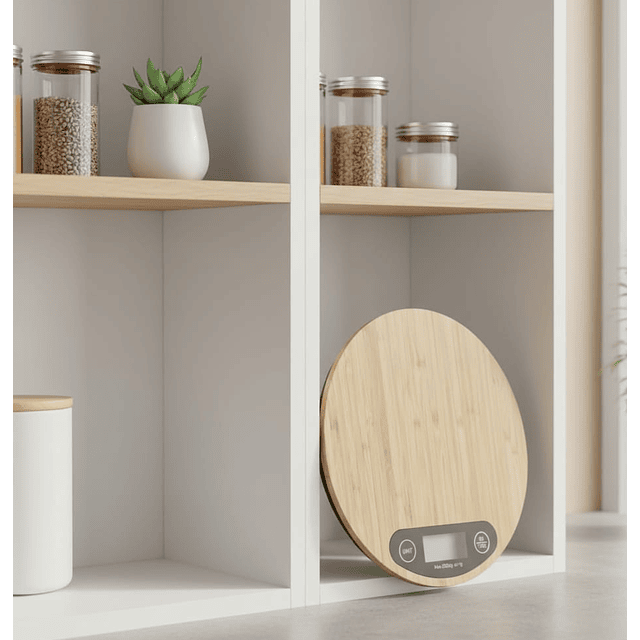 Báscula de Cocina Bambú 