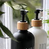 Set dispensadores Hands& Dishes con Base de Bambú