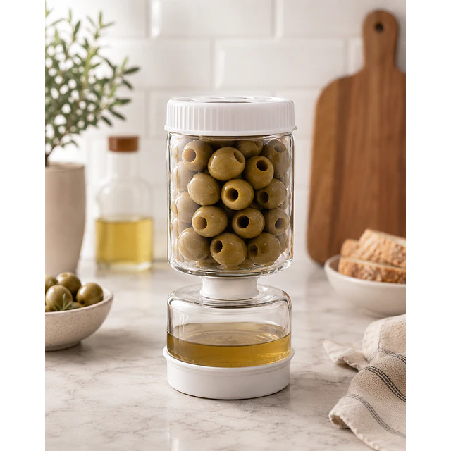Contenedor de Vidrio Aceitunas/Pepinillos