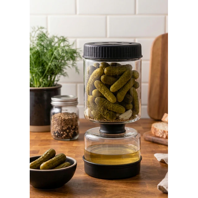 Contenedor de Vidrio Aceitunas/Pepinillos