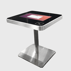 Mesa cuadrada interactiva pantalla táctil para restaurantes