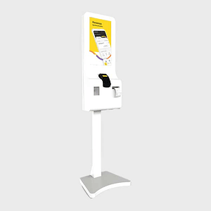 Kiosko digital transaccional pantalla táctil 