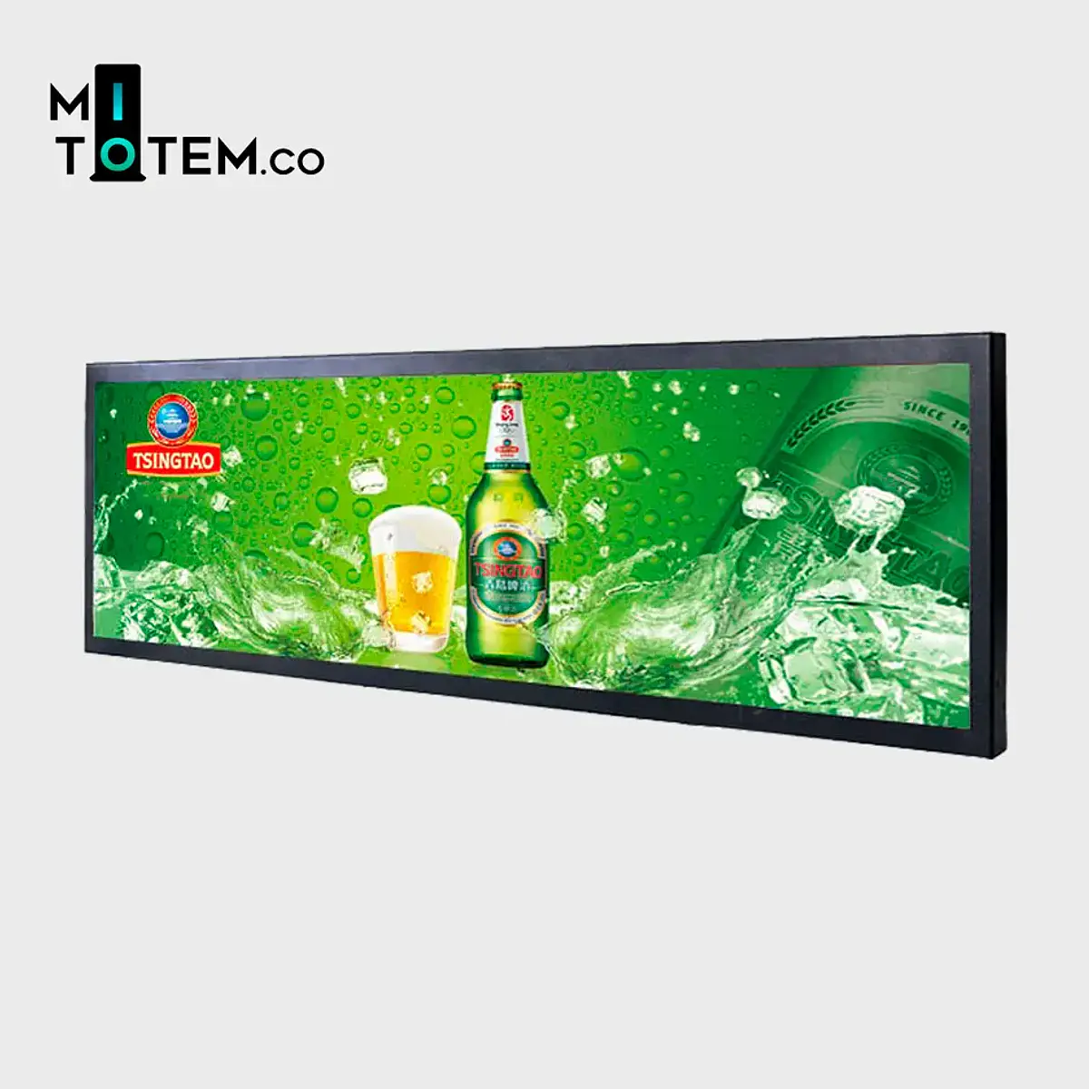 Pantalla monitor LCD alargado publicitario interior