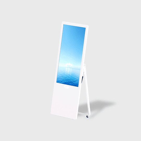 Totem de señalización digital con soporte plegable 43 pulgadas - Image 1