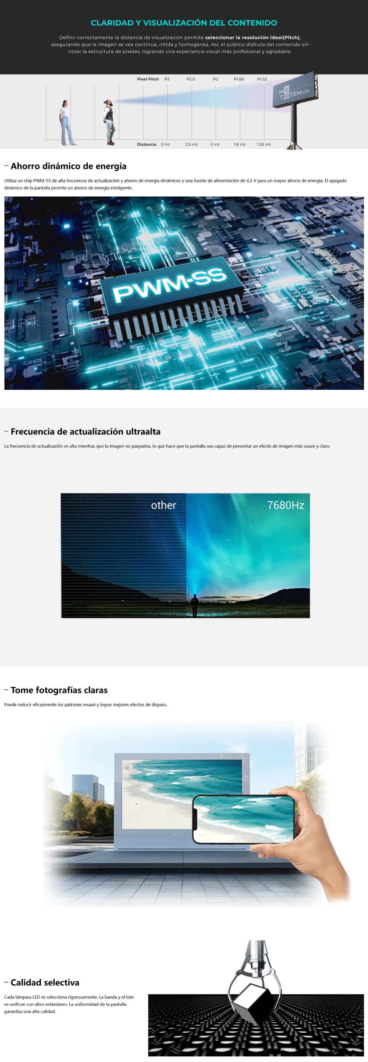 Pantalla LED publicitaria Rental para exteriores (Outdoor) mantenimiento posterior-caracteristicas