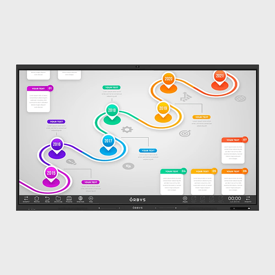 Pizarra Interactiva Orbys TS13 Android 13 65