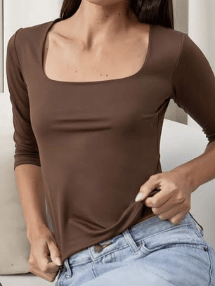 Polera Básica Doble Manga 3/4