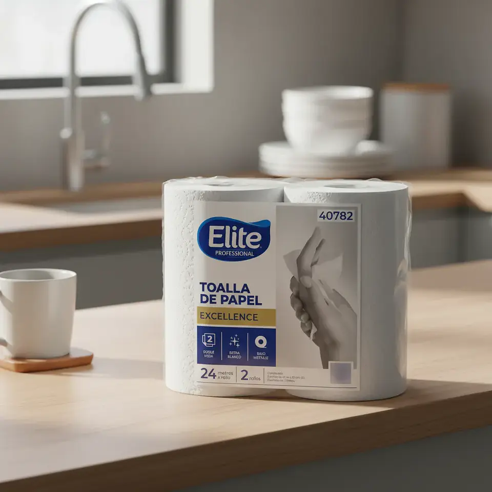 Elite - Toalla papel doble hoja 4