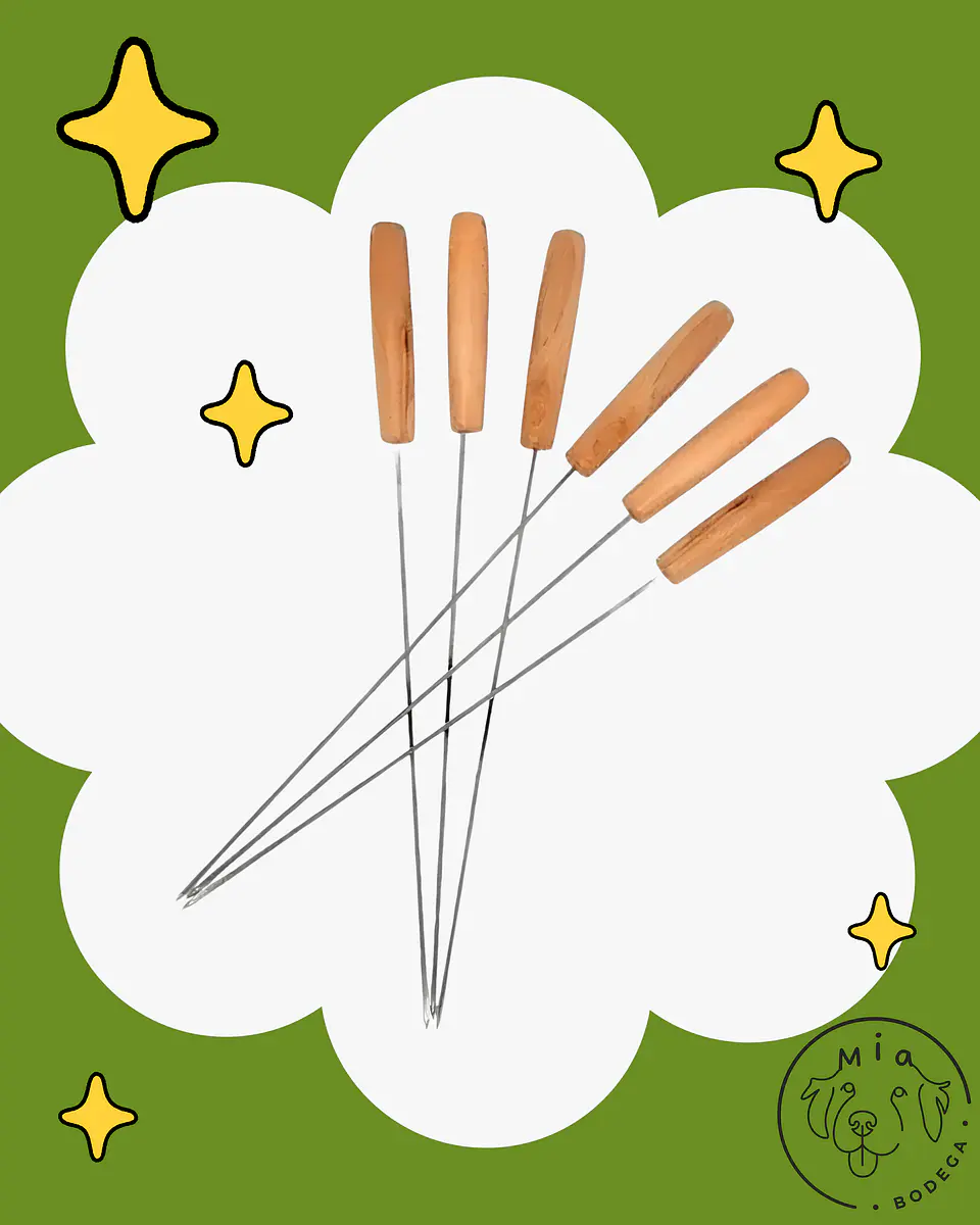 8 pinchos para asado antichuchos brochetas Expert grill 1