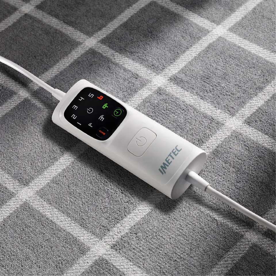 MANTA ELÉCTRICA GRIS SCALDASONNO 150X95 CM 5