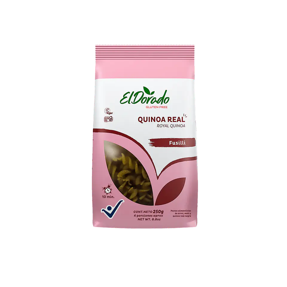 Fusilli Quinoa Real Sin Gluten 250gr - El Dorado 1