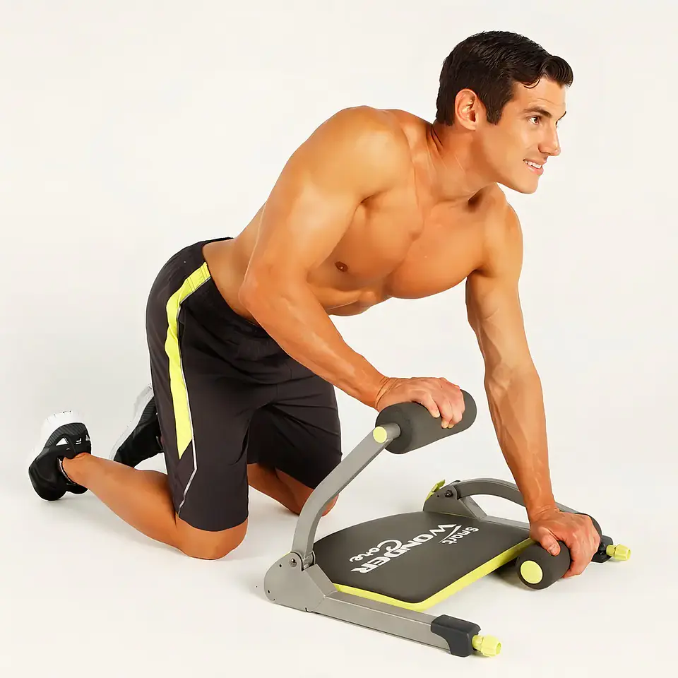 Ejercitador Abdominal Wonder Core Smart Plegable Resistencia Ajustable 8