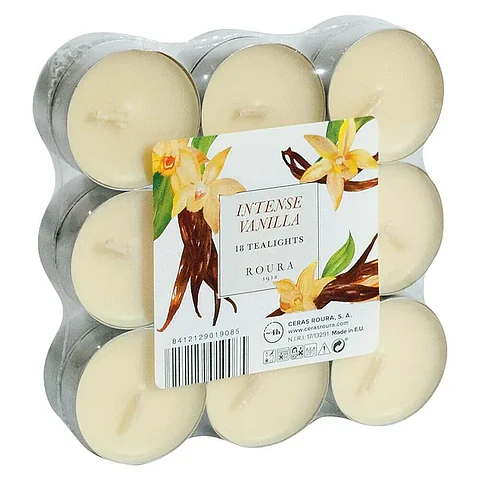 18 Tealight Roura Vainilla