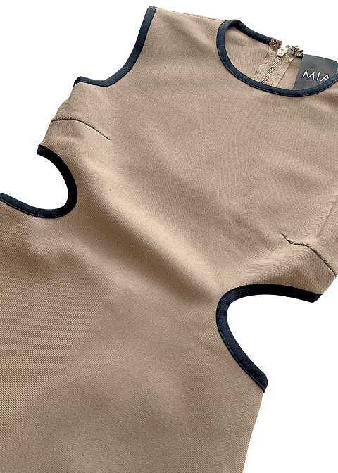 Vestido Bandage Beige