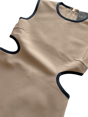 Vestido Bandage Beige