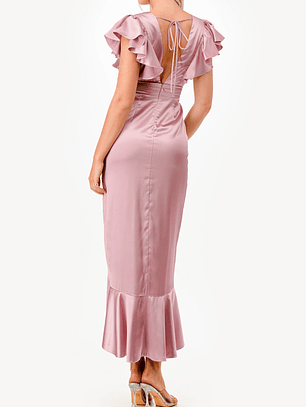 Vestido Midi Rosa