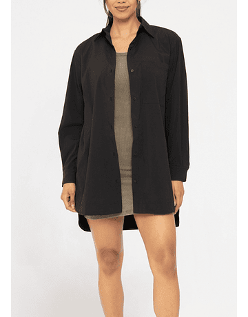 Camisa Negra Oversize