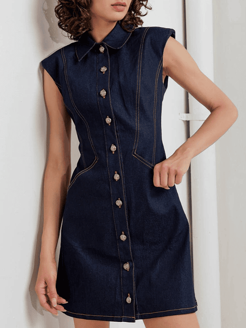 Vestido Nova Denim Oscuro