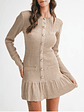 Vestido Kim Beige - Miniatura 4