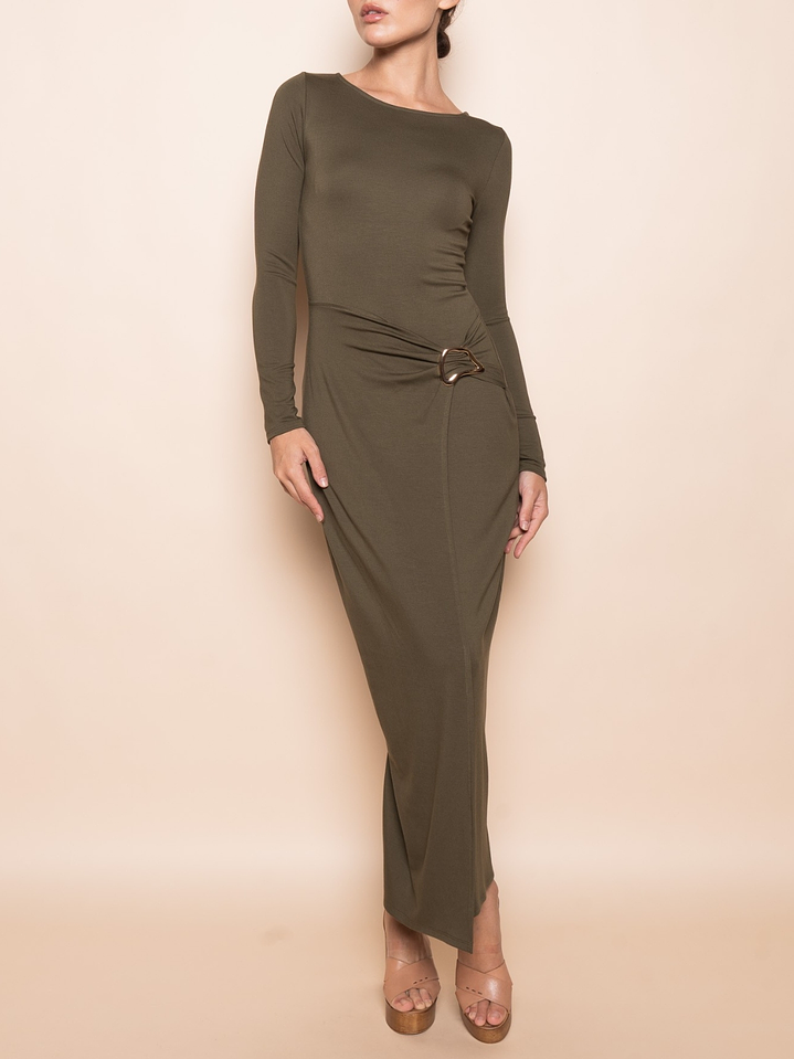 Vestido Nyx Verde Olivo  2