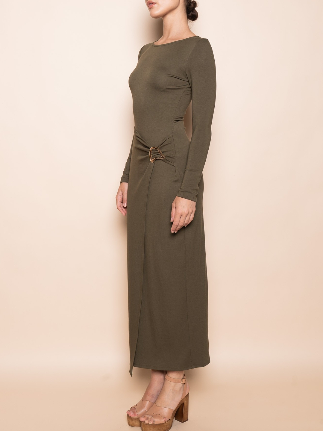 Vestido Nyx Verde Olivo  3