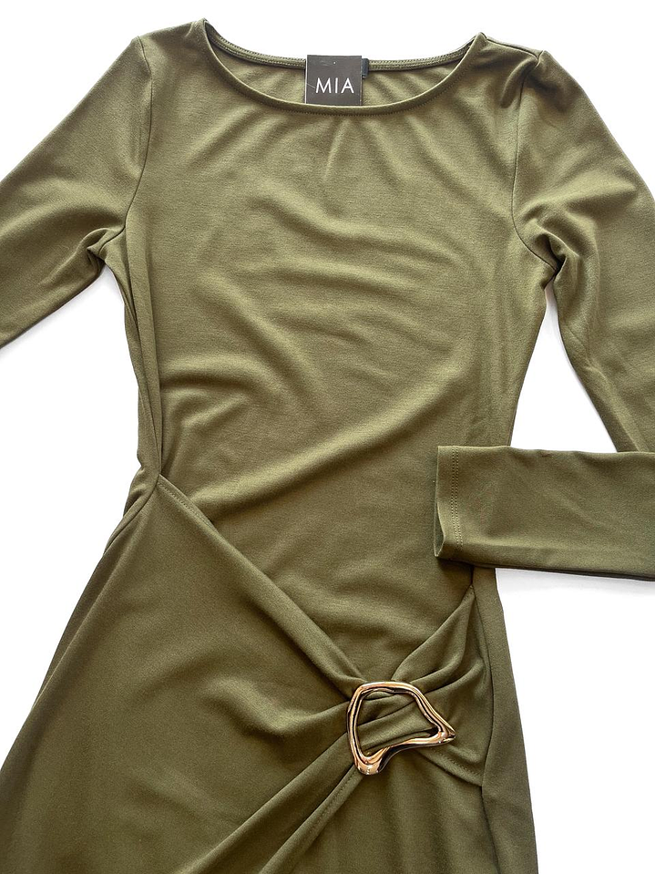 Vestido Nyx Verde Olivo  4