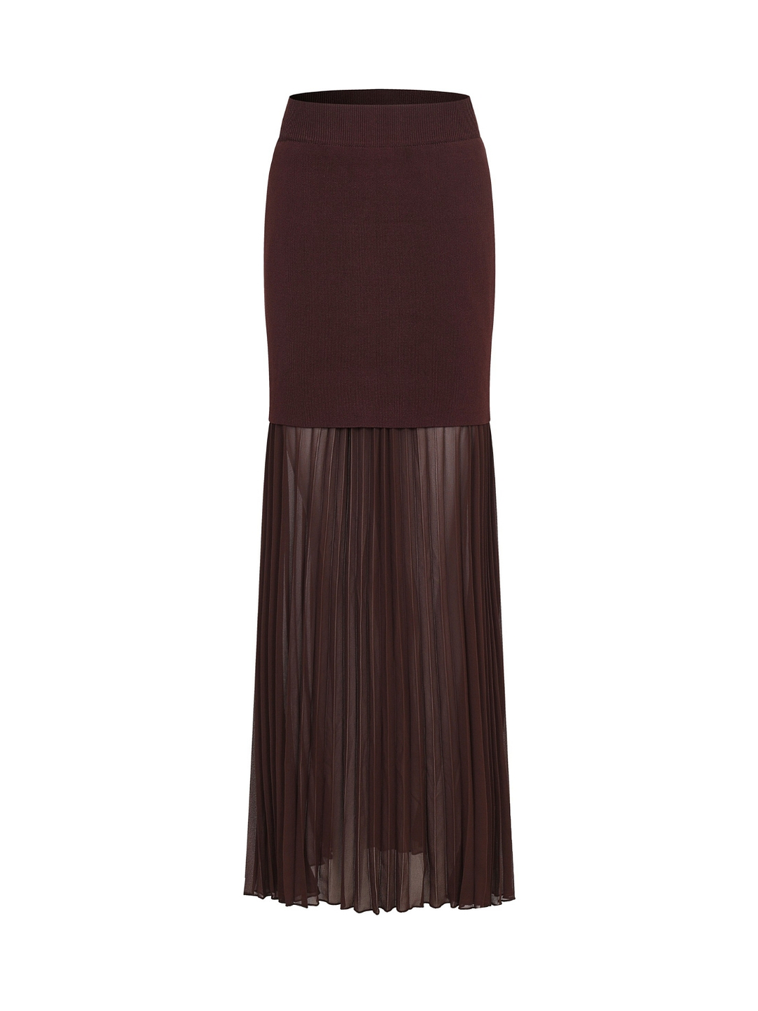 Falda Lian Doble Capa Café  1