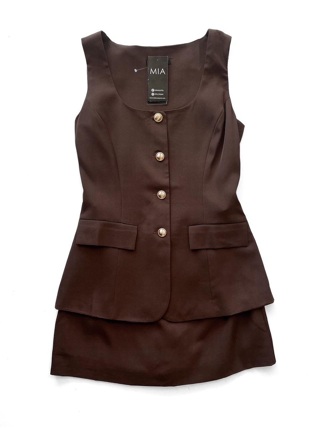 Vestido Ryanne Café  1