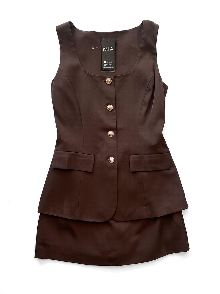 Vestido Ryanne Café  1