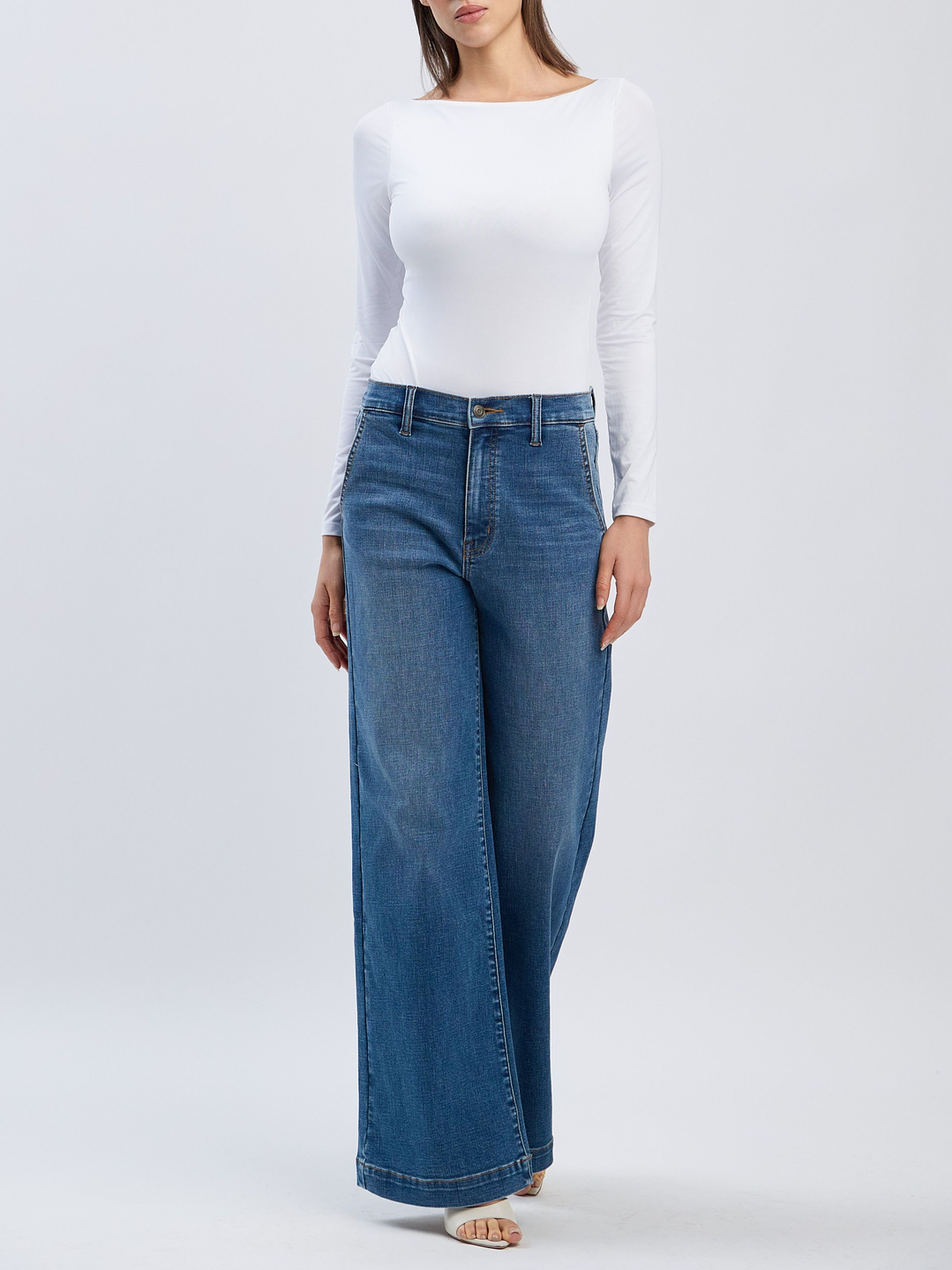 Pantalón Straigh Leg Mezclilla  3