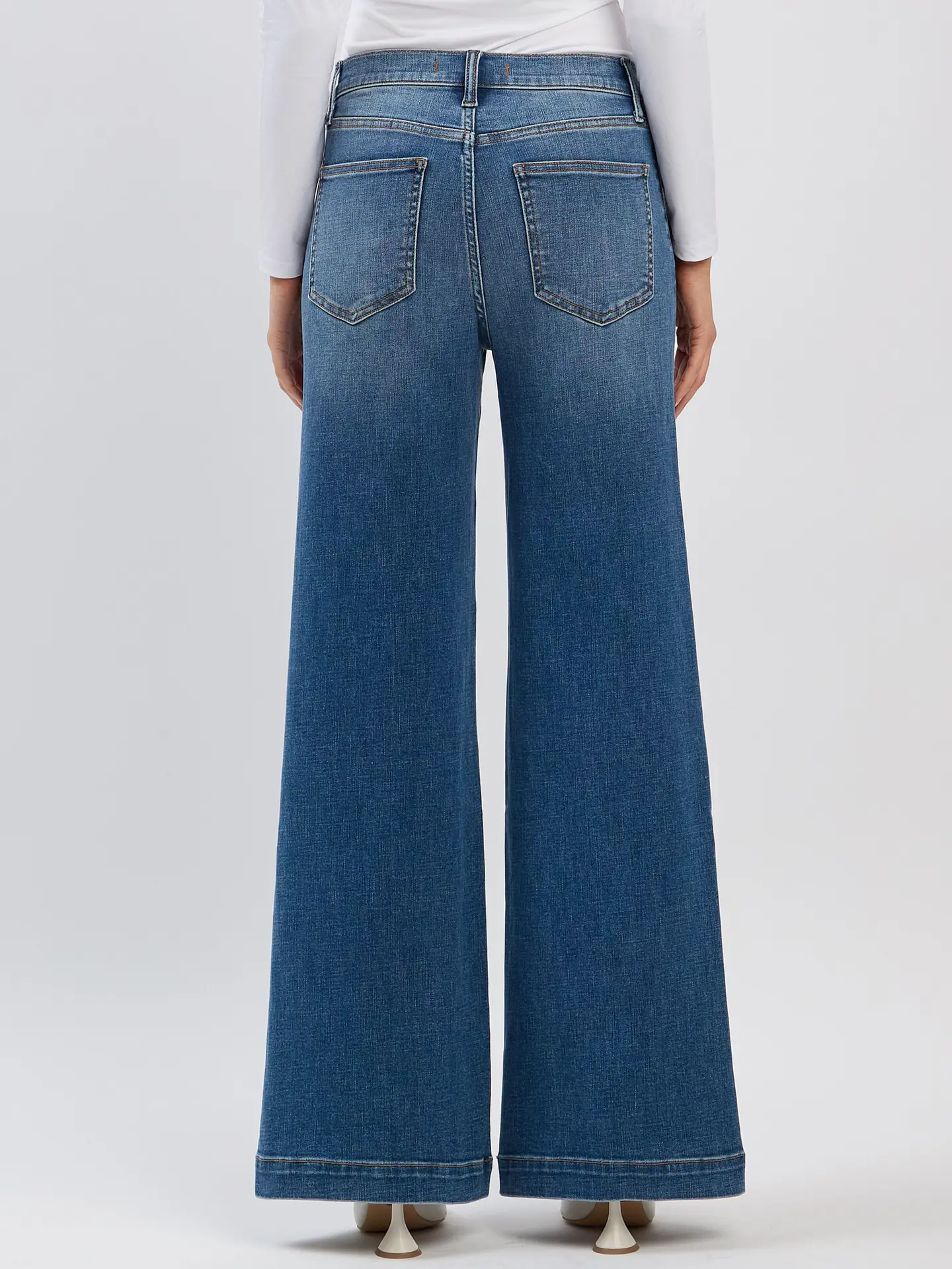 Pantalón Straigh Leg Mezclilla  2