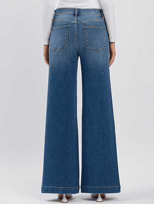 Pantalón Straigh Leg Mezclilla 