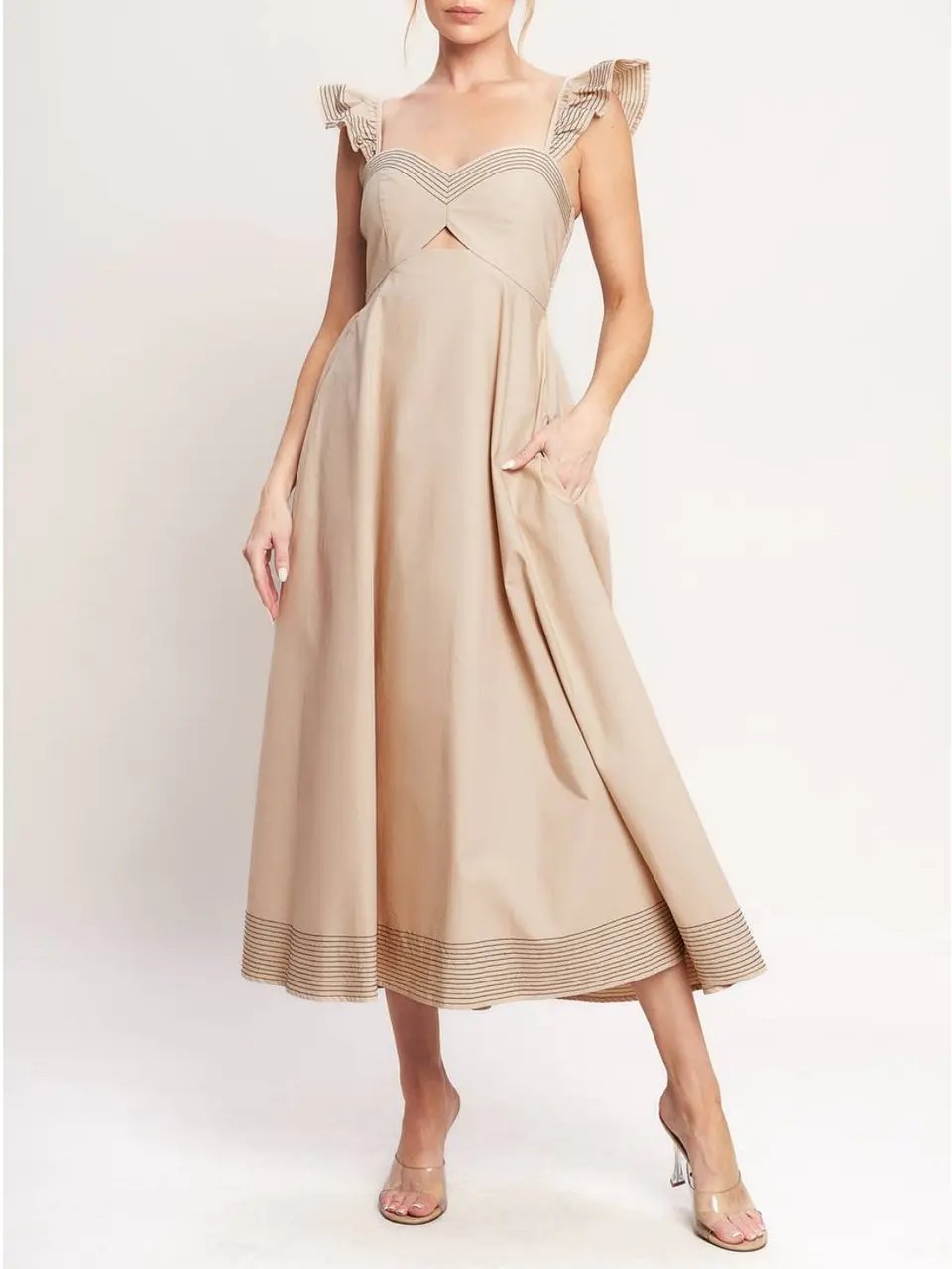 Vestido Raven Beige 1