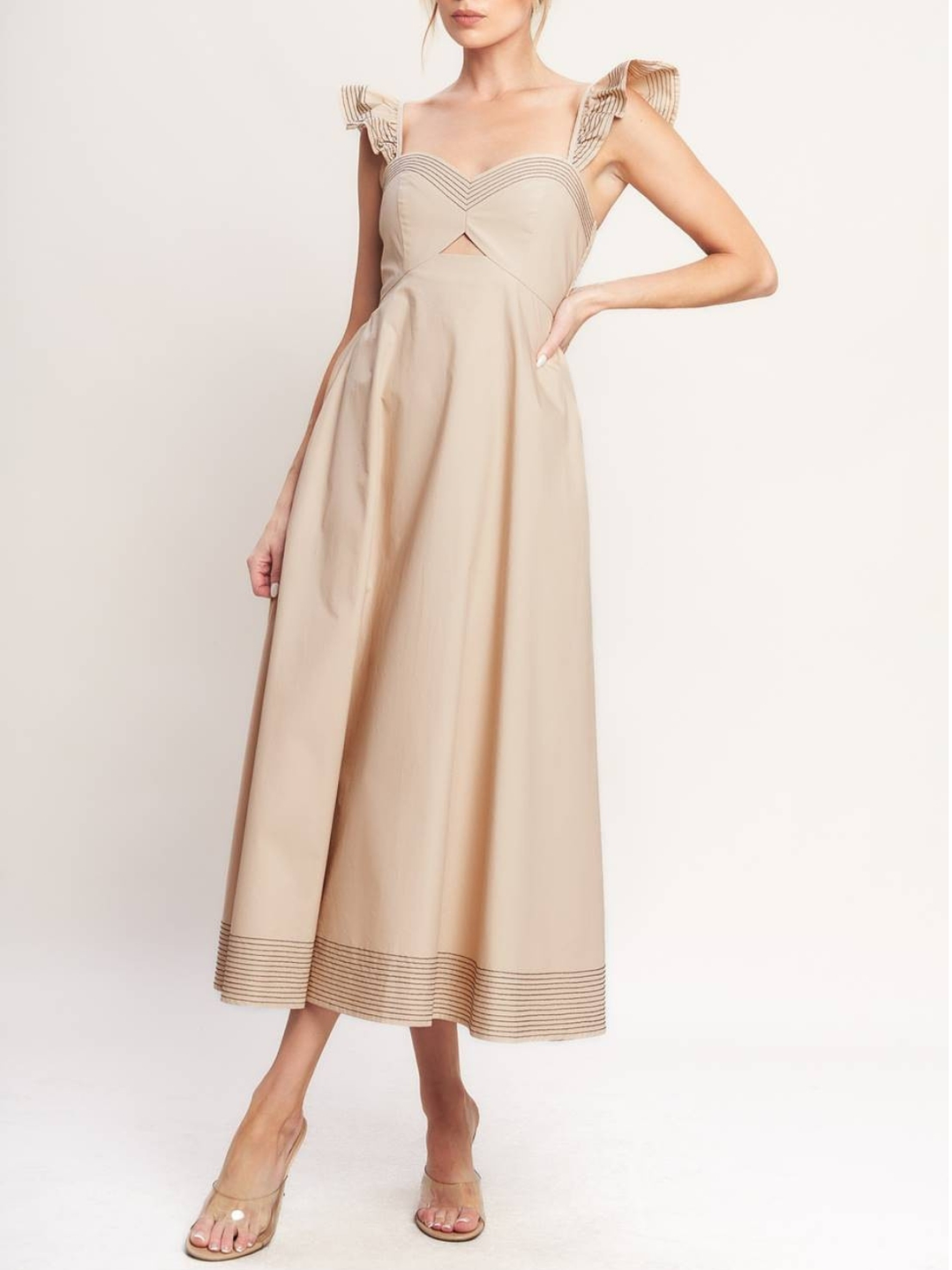 Vestido Raven Beige 2