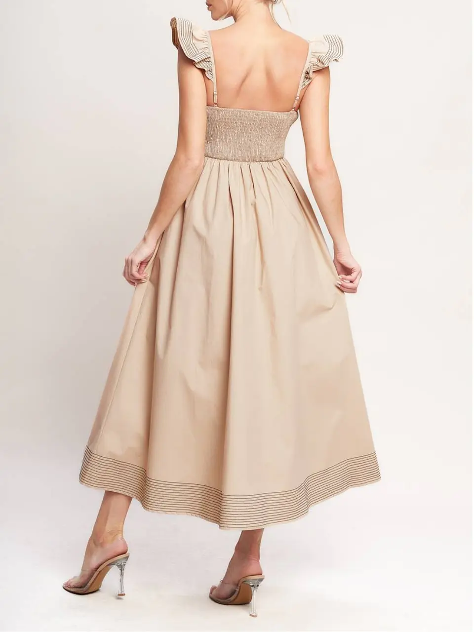 Vestido Raven Beige 4