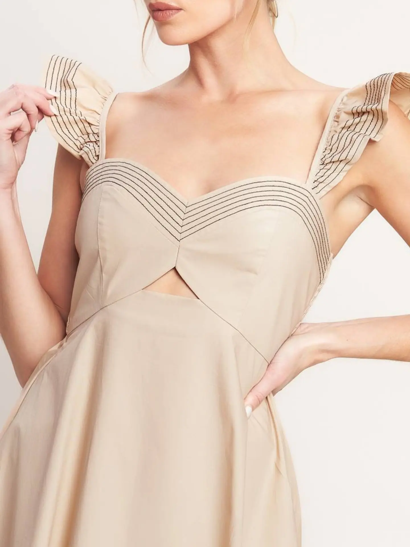 Vestido Raven Beige 6