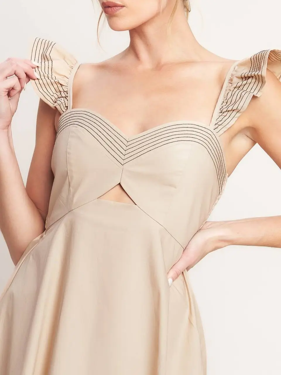 Vestido Raven Beige 6